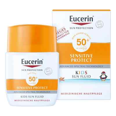 Eucerin Sun Kids Fluid Lsf 50+ für unterwegs 50 ml von Beiersdorf AG Eucerin PZN 14385156
