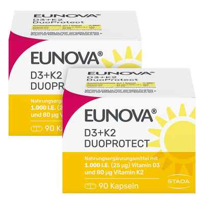 Eunova DuoProtect Vitamin D3+K2 1000IE/80UG