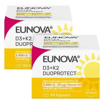 Eunova DuoProtect Vitamin D3+K2 2000IE/80UG