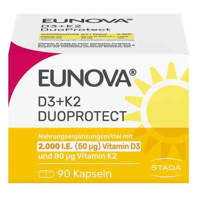 Eunova DuoProtect Vitamin D3+K2 2000IE/80UG
