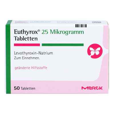 Euthyrox 25 Mikrogramm Tabletten 50 stk von Merck Serono GmbH PZN 03542291
