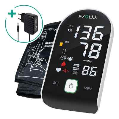 Evolu Intelligent Oberarm-Blutdruckmessgerät Black 1 stk von Forans Medical GmbH PZN 20391847