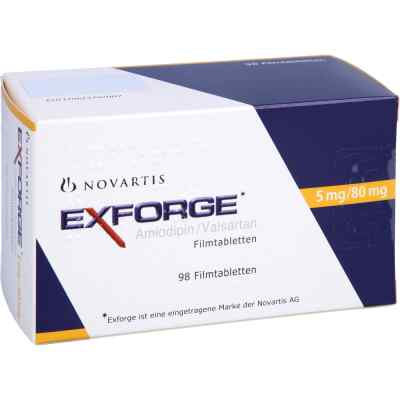 Exforge 5 mg/80 mg Filmtabletten 98 stk von Docpharm GmbH PZN 07289593