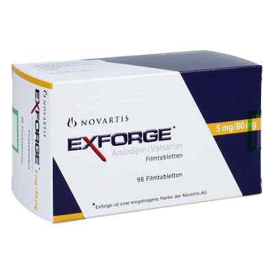 Exforge 5 mg/80 mg Filmtabletten 98 stk von Docpharm GmbH PZN 07289593