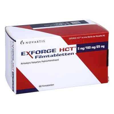 Exforge Hct 5 mg/160 mg/25 mg Filmtabletten 98 stk von EMRA-MED Arzneimittel GmbH PZN 11533277