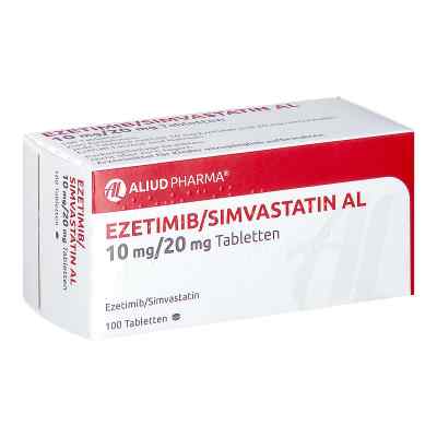 Ezetimib/simvastatin Al 10 mg/20 mg Tabletten 100 stk von ALIUD Pharma GmbH PZN 13744110