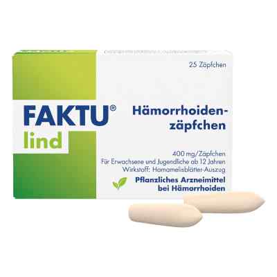 Faktu Lind Hämorrhoidenzäpfchen 25 stk von DR. KADE Pharmazeutische Fabrik  PZN 18248019