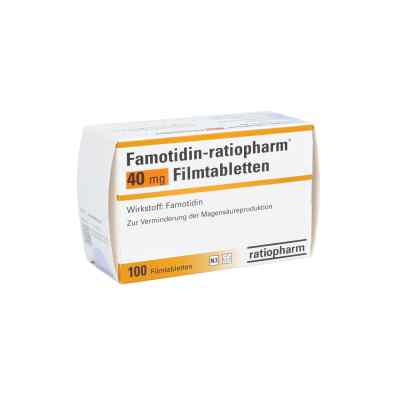 Famotidin-ratiopharm 40 mg Filmtabletten 100 stk von ratiopharm GmbH PZN 00601260