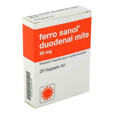 Ferro sanol duodenal mite 50mg 20 stk von Teofarma s.r.l. PZN 00940878