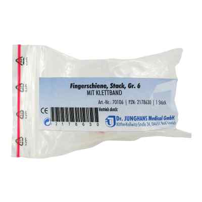 Fingerschiene nach Stack Größe 6 Klettband 1 stk von Dr. Junghans Medical GmbH PZN 02178630