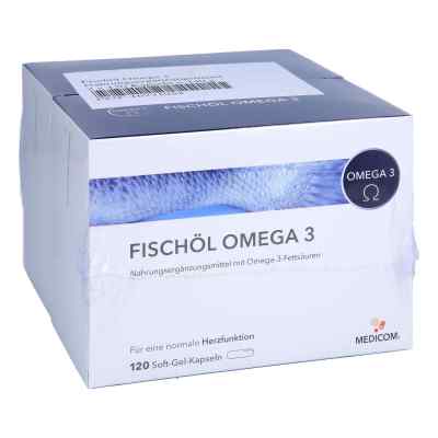 Fischöl Omega 3 Weichkapseln 2X120 stk von Medicom Pharma GmbH PZN 16231954