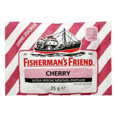 Fishermans Friend Cherry ohne Zucker Pastillen 25 g von Queisser Pharma GmbH & Co. KG PZN 02251893
