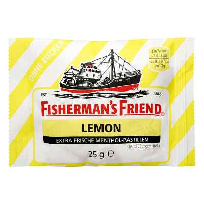 Fishermans Friend Lemon ohne Zucker Pastillen 25 g von Queisser Pharma GmbH & Co. KG PZN 08490937