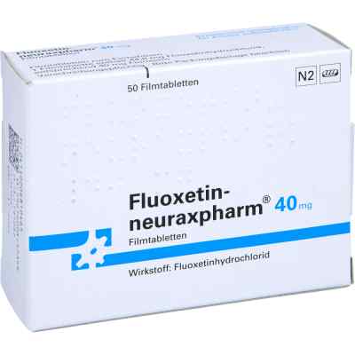 Fluoxetin-neuraxpharm 40 mg Filmtabletten 50 stk von neuraxpharm Arzneimittel GmbH PZN 00681046