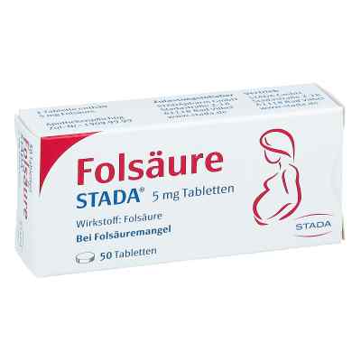 Folsäure Stada 5 mg Tabletten 50 stk von STADA GmbH PZN 01328607