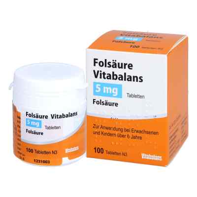 Folsäure Vitabalans 5 mg Tabletten
