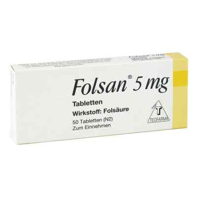 Folsan 5 mg Tabletten 50 stk von Teofarma s.r.l. PZN 09640907