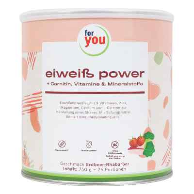 For You Eiweiss Power Erdbeere Rhabarber