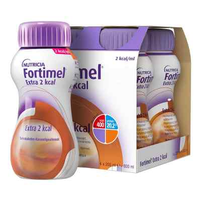 Fortimel Extra 2 Kcal Schokoladen-karamellgeschm. 4X200 ml von Danone Deutschland GmbH PZN 18335379