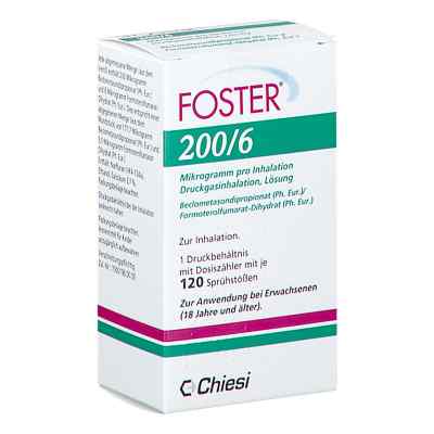 Foster 200/6 Μg 120 Hub Dosieraerosol 1 stk von Orifarm GmbH PZN 18010200