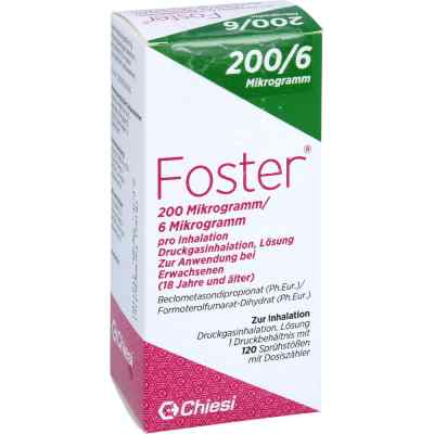 Foster 200/6 Μg 120 Hub Dosieraerosol 1 stk von Originalis B.V. PZN 18700956