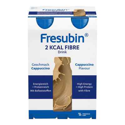 Fresubin 2 kcal fibre Drink Cappuccino Trinkflasche 4X200 ml von Fresenius Kabi Deutschland GmbH PZN 06964443