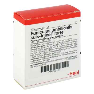 Funiculus Umbilicalis suis Injeel forte Ampullen 10 stk von Biologische Heilmittel Heel GmbH PZN 00401727