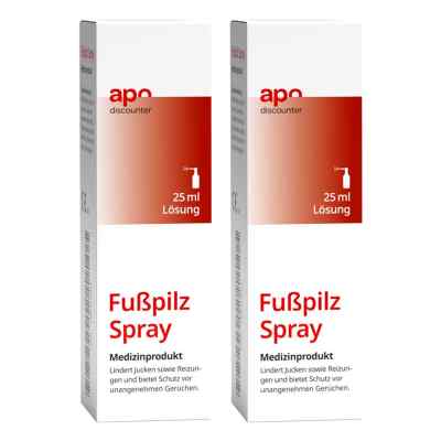 Fußpilz Spray 2x25 ml von PK Benelux Pharma Care BV PZN 08102522