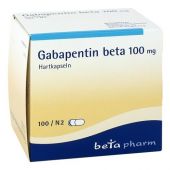 Gabapentin Beta 100 Mg Hartkapseln 100 stk von betapharm Arzneimittel GmbH PZN 00792202