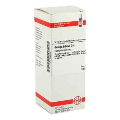 Ginkgo Biloba D4 Dilution 50 ml von DHU-Arzneimittel GmbH & Co. KG PZN 02899306