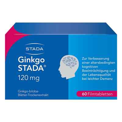 Ginkgo Biloba STADA 120MG FTA bei Gedächtnis- und Konzentrations 60 stk von STADA Consumer Health Deutschlan PZN 11538895