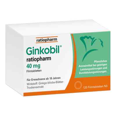 Ginkobil ratiopharm 40mg mit Ginkgo biloba