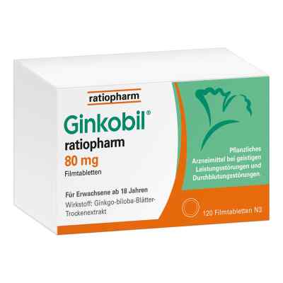 Ginkobil ratiopharm 80mg mit Ginkgo biloba