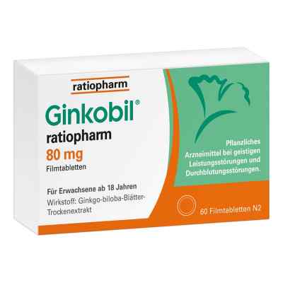 Ginkobil ratiopharm 80mg mit Ginkgo biloba
