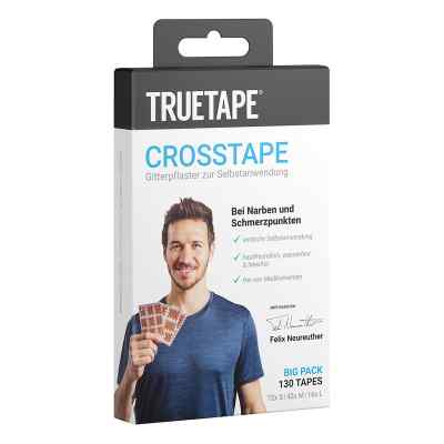 Gitterpflaster TRUETAPE® Crosstape beige 130 stk von True Tape Sports GmbH PZN 16731289