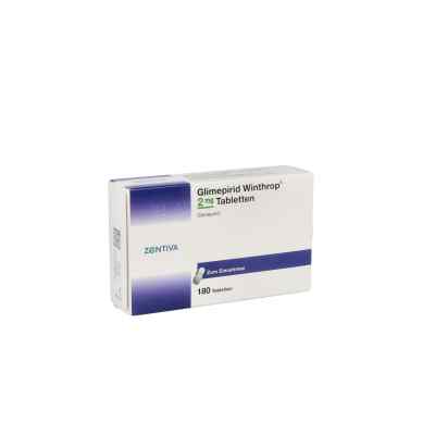 Glimepirid Winthrop 2mg 180 stk von Zentiva Pharma GmbH PZN 07547782