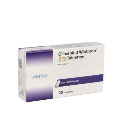 Glimepirid Winthrop 3mg 30 stk von Zentiva Pharma GmbH PZN 00379577