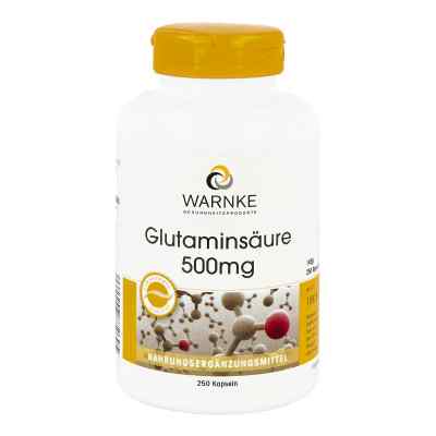 Glutaminsäure 500 mg Kapseln 250 stk von Warnke Vitalstoffe GmbH PZN 04011839