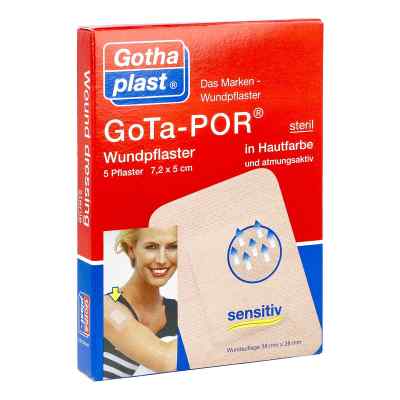 Gota-por Wundpflaster 5x7,2 cm steril hautfarben
