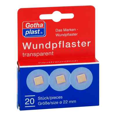 Gothaplast Wundpflaster 2,2 cm transparent 20 stk von Gothaplast GmbH PZN 13659723