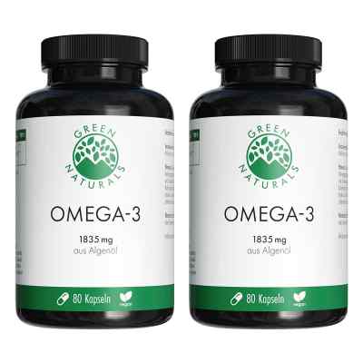 GREEN NATURALS Omega-3 Kapseln 1835mg vegan + DHA
