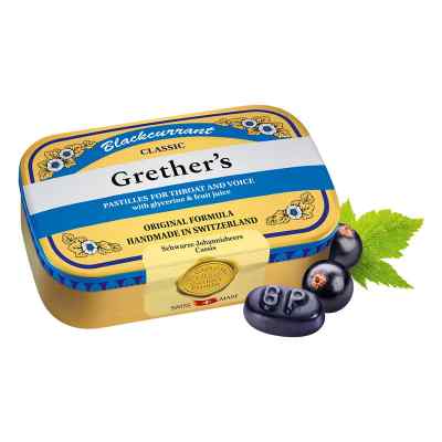 Grethers Blackcurrant Gold zuckerhaltig Pastillen Dose