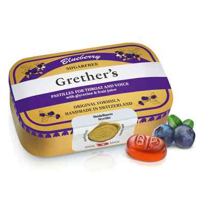 Grethers Blueberry Zuckerfrei Pastillen
