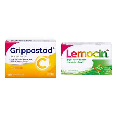 Grippostad C Hartkapseln + Lemocin gegen Halsschmerzen
