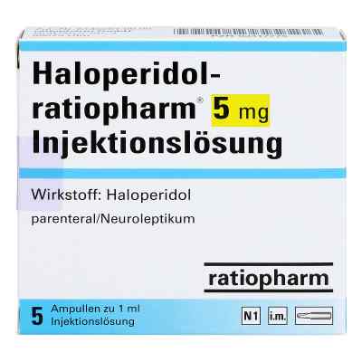 Haloperidol ratiopharm 5 mg iniecto -lsg. Ampullen 5 stk von ratiopharm GmbH PZN 03417775
