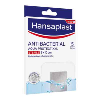 Hansaplast Antibacterial Aqua Protect XXL 8x10 5 stk von Beiersdorf AG PZN 16760061