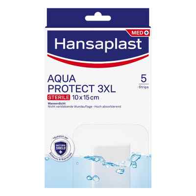 Hansaplast Aqua Protect Wundverband steril 10x15 cm 5 stk von Beiersdorf AG PZN 17268534
