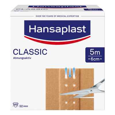 Hansaplast Classic Pflaster 5mx6cm 1 stk von Beiersdorf AG PZN 07577576
