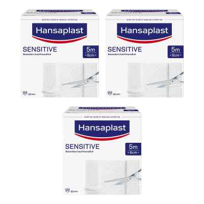 Hansaplast Sensitive Pflaster 8 cm x 5 m Rolle