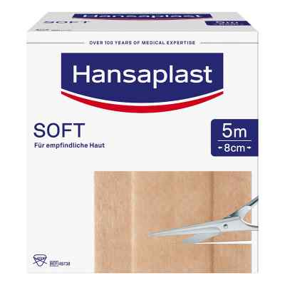Hansaplast Soft Pflaster 5mx8cm Rolle 1 stk von Beiersdorf AG PZN 08861351